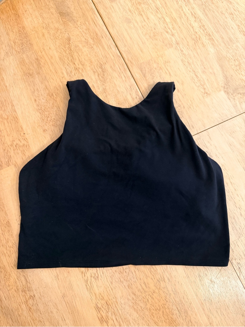 Athleta Black Long Lined Athletic Top